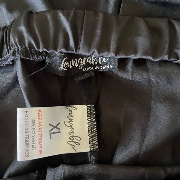 NWOT Loungeable Black XL PJ Set - Picture 4 of 4